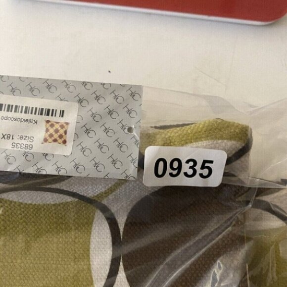 Hallmark Collectibles Pillow Cover 18x18 Kaleidoscope Green Brown 68335 - Picture 9 of 9